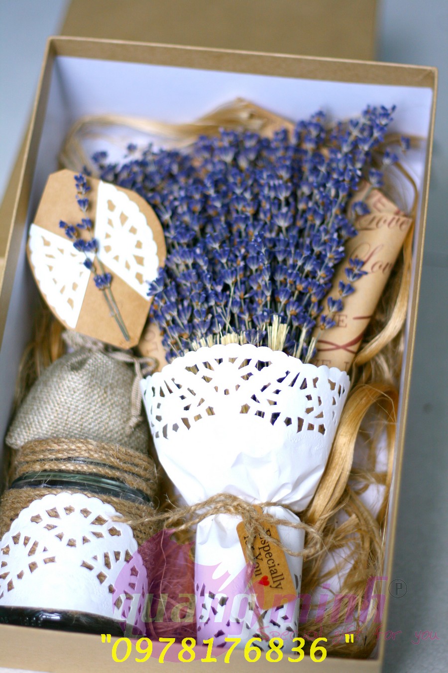 Hộp hoa lavender khô FOREVER LOVE