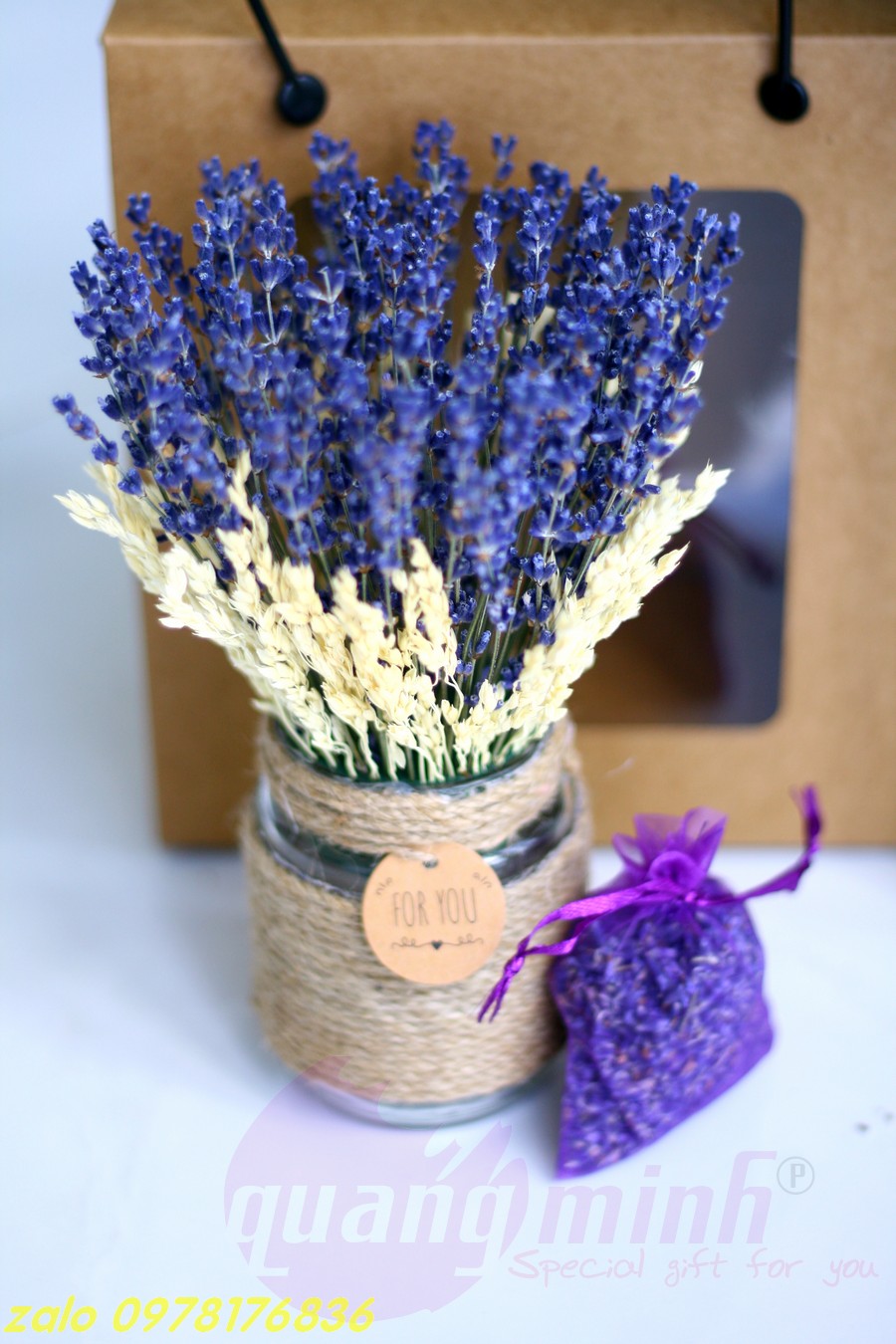 Hộp hoa lavender khô MINI VINTAGE